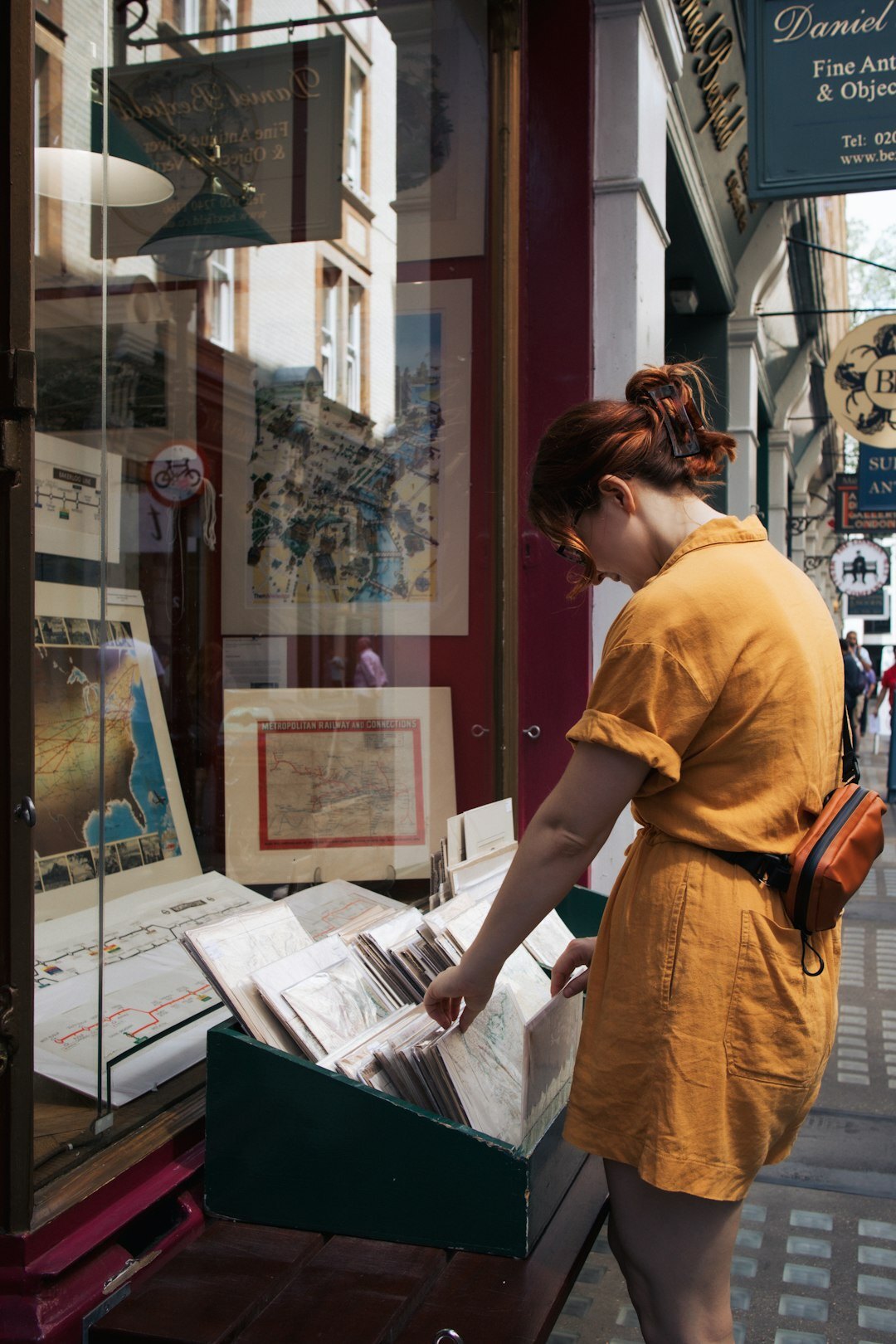 person reading old documents